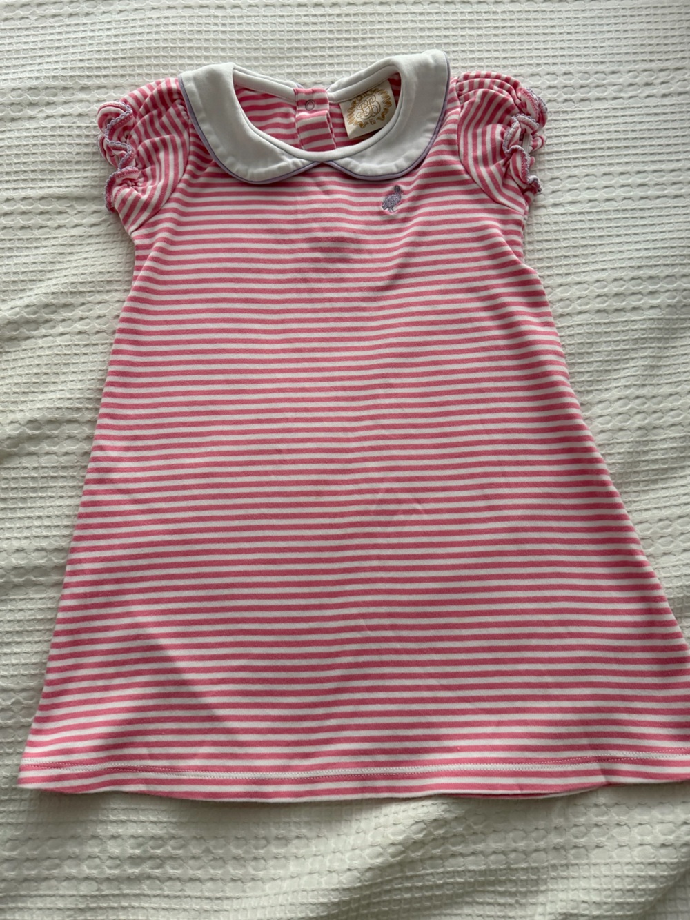 TBBC Striped Peter Pan Collar Girls Dress